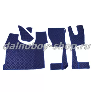 Коврик кож.зам. под ноги Польша MERCEDES MP4 узкая кабина 2011- синий