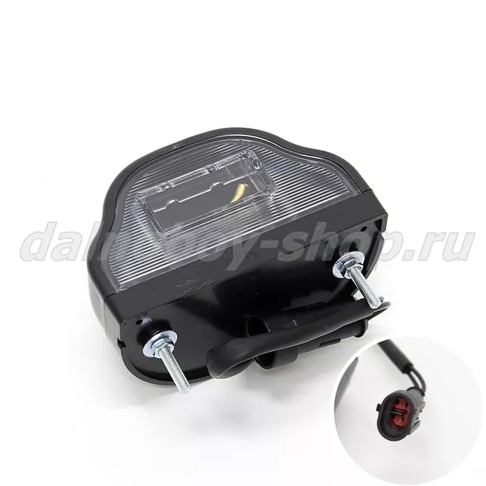 Подсветка номера  РОССИЯ волна черная с AMP разъемом /54