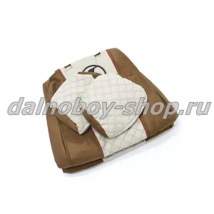 Чехол - сиденье аликанте SHACMAN 2021г. (SH02) / коричневый-беж