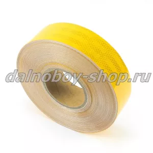 Лента светоотражающая 3М 45,7м/5см  ( соты) желтая ЕВРОСТАНДАРТ