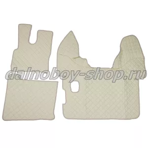 Коврик кож.зам. под ноги Польша DAF XF-105/106 (2012-2013г.) (механика) бежевый