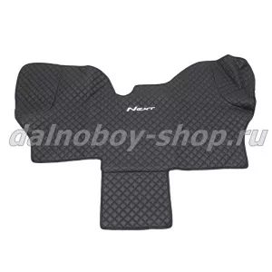 Коврик кож.зам. под ноги Польша GZLL NEXT (2013-) - Джойстик / Черный+Черн строчка