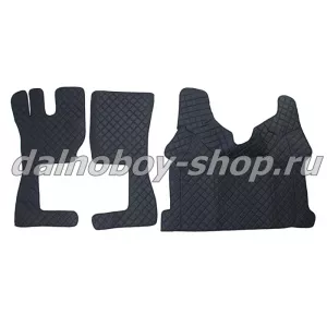 Коврик кож.зам. под ноги VOLVO после 2015г. (автомат) черный