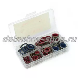 Набор шайб мелаллические прорезиненные  (100шт)