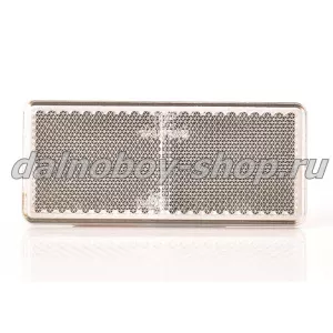 Катафот WAS UP96*42 прямоугольн.на липучке белый  (500)/10