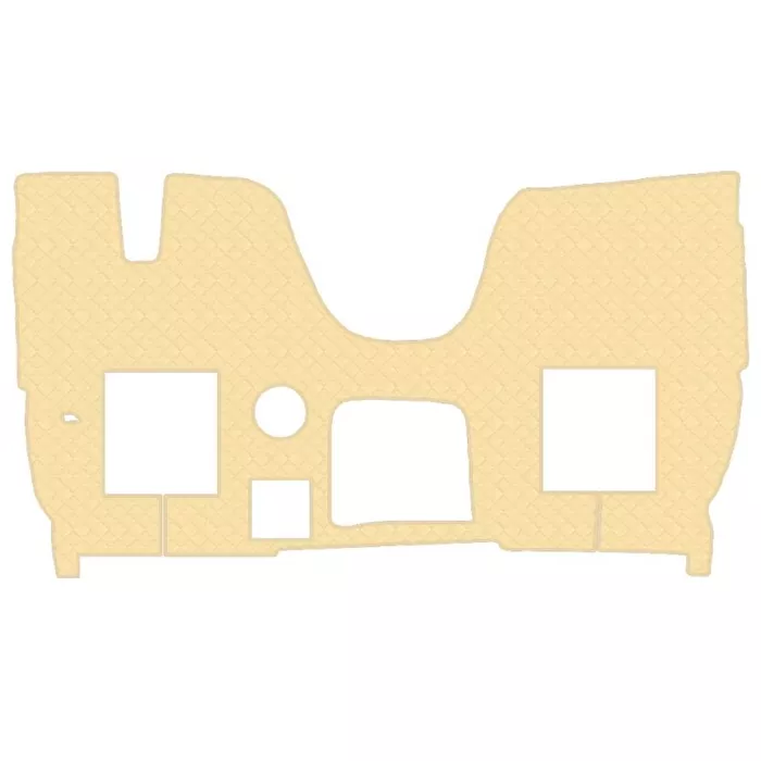 Коврик кож.зам. под ноги SHACMAN X3000 (механика, спальник, ящик на шахте) /бежевый