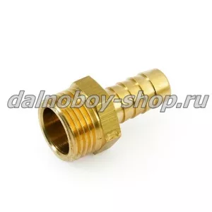 Соединитель прямой с наружн. резьбой 20мм (ерш- 6) "1/2"