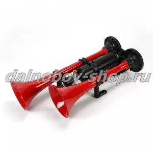 Сигнал 2 -х рожк. HI-DO красный с эффектом "ЭХО" HIDO / 380B   