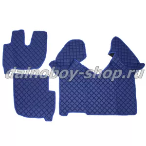 Коврик кож.зам. под ноги Польша IVECO HI-WAY от 2013г (автомат) синий