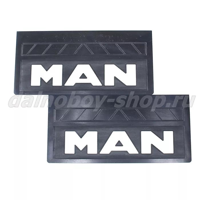 Брызговики передние резина (тиснение) 520*250 MAN (МОРОЗОСТОЙКИЕ)