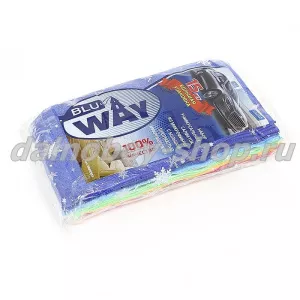 Салфетка из микрофибры "BLU WAY" 30*30 / набор из 15шт