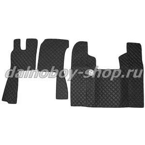 Коврик кож.зам. под ноги Польша SCANIA 124L черный