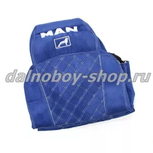 Чехол - сиденье аликанте MAN TG-A/X/S/M/L  с 2017 (1рем)(2 выс.сид.) синий