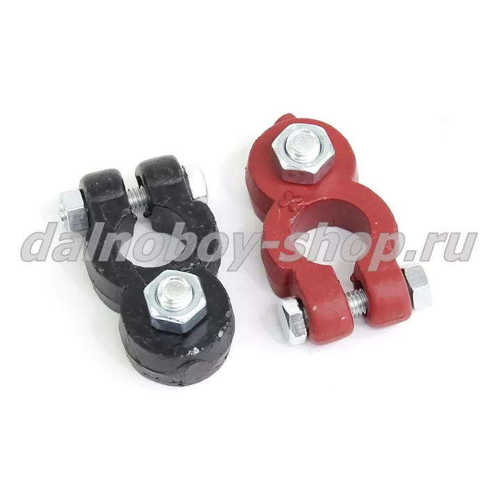 Клемма АКБ  "СЛОН" свинец  (болт сверху) КРАШЕНАЯ