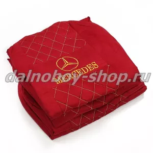 Чехол - сиденье аликанте MERCEDES MP II/III 2004-2013 (2ремня)(2 выс.сид.) красный