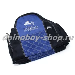 Чехол - сиденье аликанте IVECO STRALIS/ HI-WAY (2рем)(2выс.сид) черно-синий