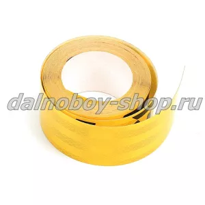 Лента светоотражающая 6,5м/5см ( соты) желтая KRONE черный