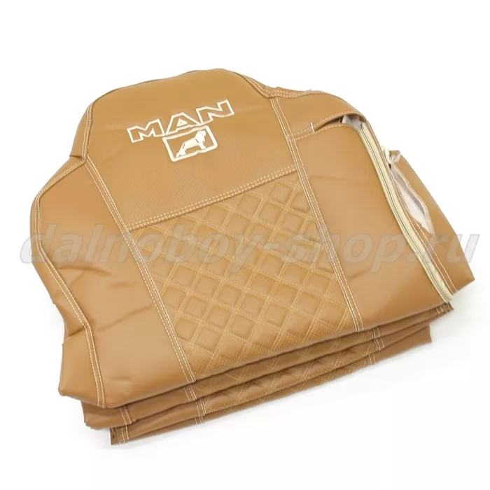 Чехол - сиденье / иск.кожа /PREMIUM / MAN TG-A/X/S/M/L  с 2017 (1рем)(2 выс.сид.) фокс+фокс