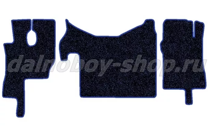 Коврик ворс под ноги Польша (из 3-х) FOTON AUMAN (460)  (автомат) синий