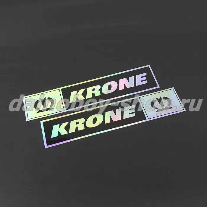Наклейка эмблема KRONE" (9х41см) комплект на 2 стороны