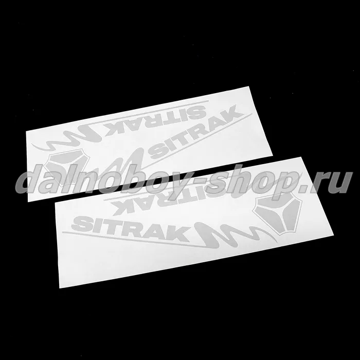 Наклейка  40*40 "SITRAK" ( комплект 2шт.) цвет серебро