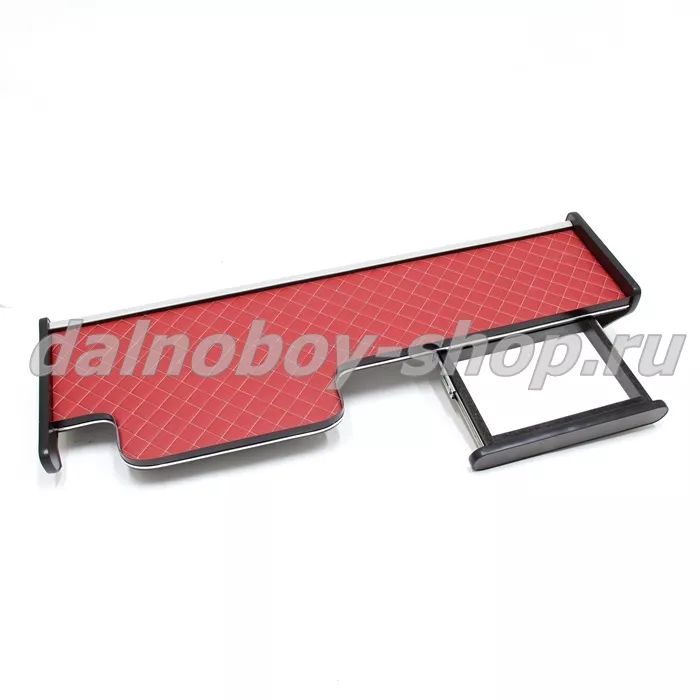 Стол - парта  MAN TGA XXL / широкая кабина / с ящиком / кожзам / красный /