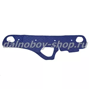 Коврик на панель эко/кожа (стёганые) VOLVO 2008-2012г. (синий) Польша