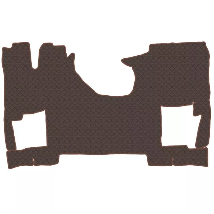 Коврик кож.зам. под ноги SITRAK C7H 480 MAX (автомат) от 2022г /коричневый