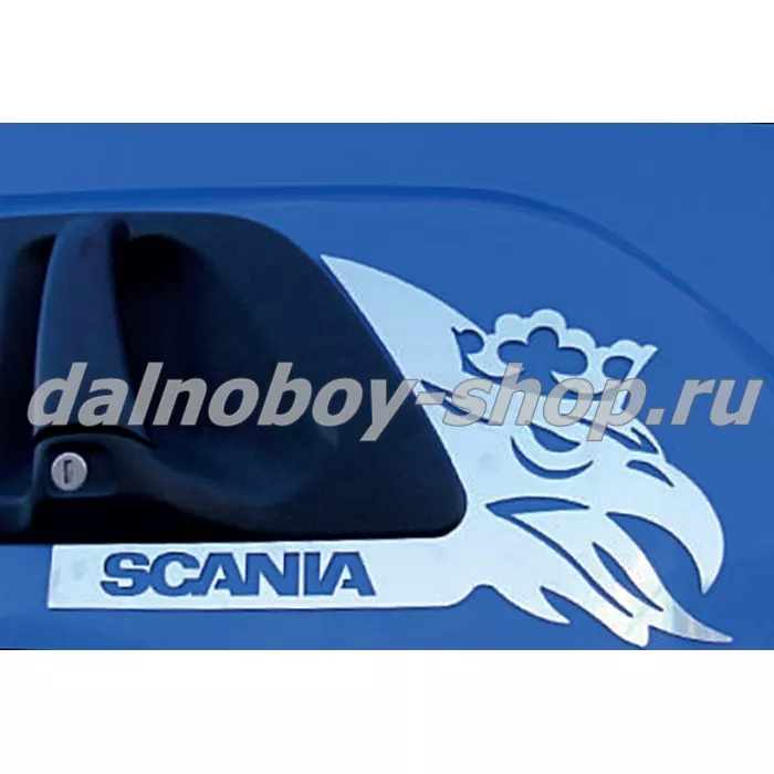 Накладки INOX  ручек двери SCANIA (все модели) ( на обе стороны R+L )  (SC135)