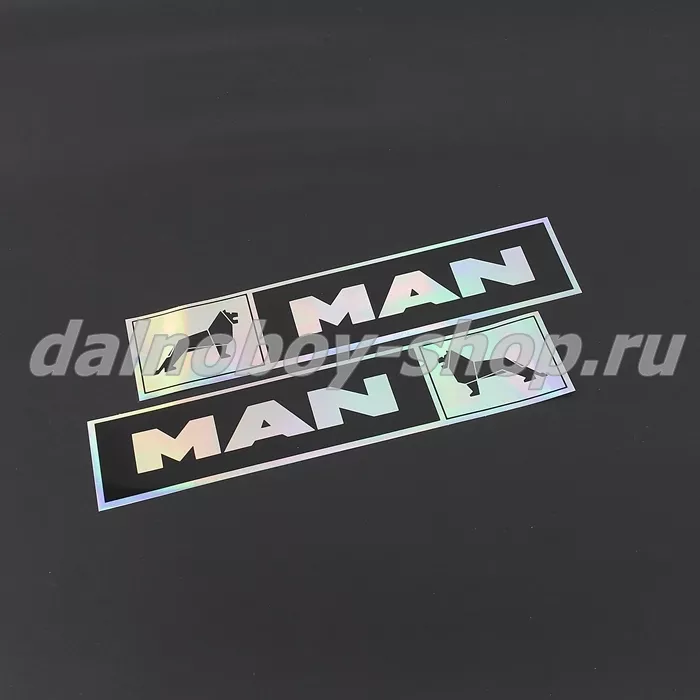 Наклейка эмблема MAN" (9х41см) комплект на 2 стороны