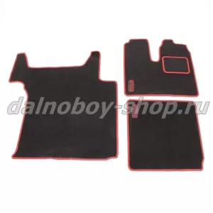 Коврик ворс под ноги Польша (из 3-х) SITRAK G7/C7H (с холодильником) (механика) красный