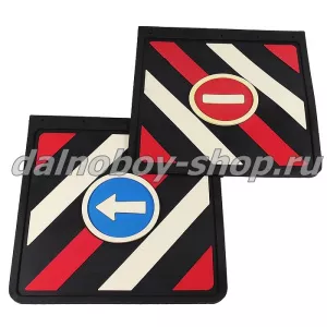 Брызговики задние прицепа 400*400 LUXE КИРПИЧ-СТРЕЛКА