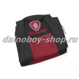 Чехол - сиденье SCANIA 6 серия от 2014 г. 2выс ( разные сидения ) красный