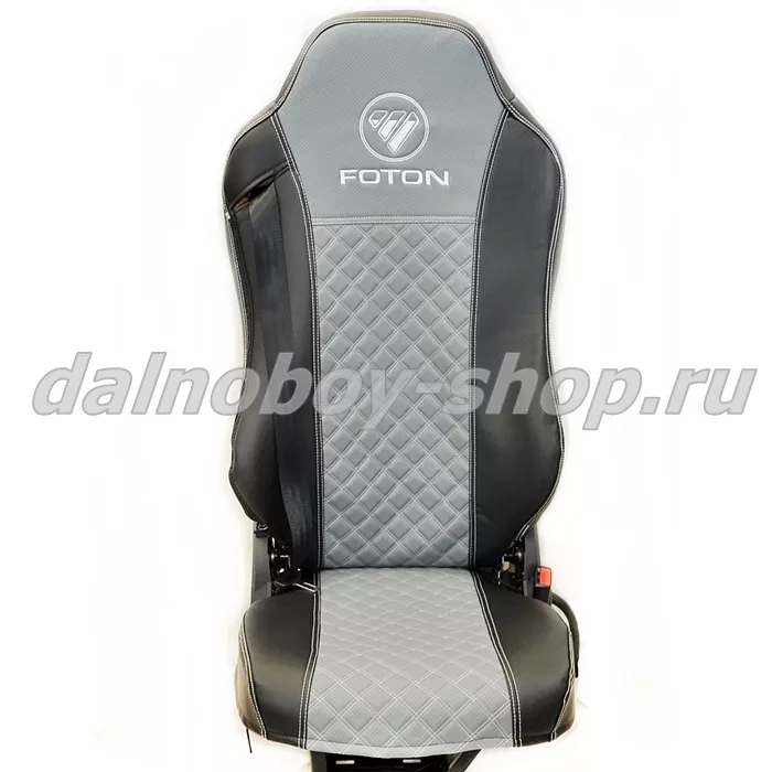 Чехол - сиденье / иск.кожа /PREMIUM / FOTON AUMAN (FA02) / черно-серый