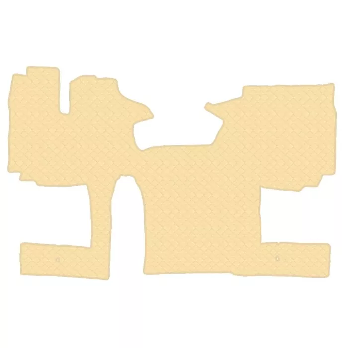 Коврик кож.зам. под ноги SITRAK C7H (автомат, кулиса на полу, холодильник) от 2023г /бежевый