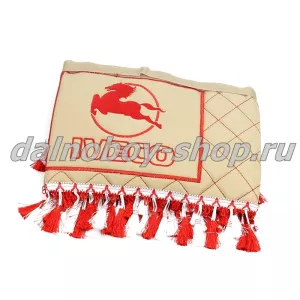 Ламбрекен лоб.+ шторка боковая кожзам 2.2м  IVECO бежевый