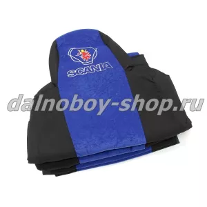 Чехол - сиденье SCANIA 6 серия G, R от 2014г.(2выс.сид) синий