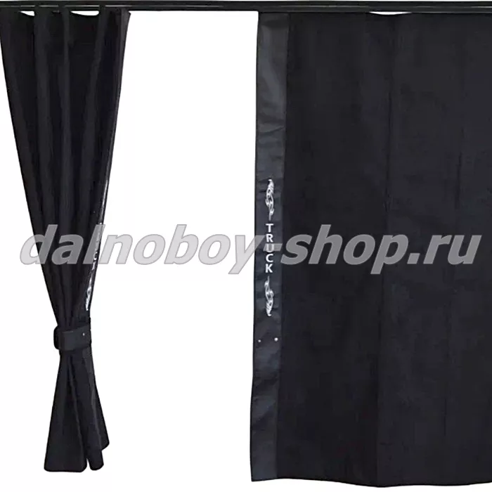 Шторы спальника TRUCK 1.2*1.5 черная алоба + черная кожа