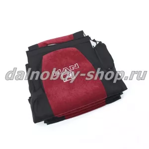 Чехол - сиденье MAN TG-A/X/S/M/L  с 2017 (2 ремня)(2 выс.сид.) красный