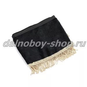 Ламбрекен лоб.+ шторка боковая 2.2м БЕЗ НАДПИСИ черный