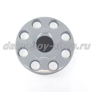 Колпак колеса передний пластик 19,5 СТУПИЧНЫЙ ЗАКРЫТЫЙ 8 шпилек / серый