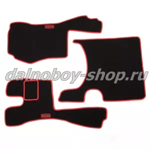 Коврик ворс под ноги Польша (из 3-х) SCANIA G  2011-2014 -> (механика) красный