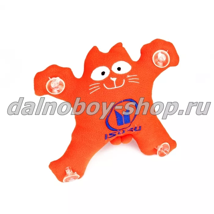 Кот - Саймон с логотипом ISUZU оранжевый