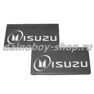 Брызговики передние резина (тиснение) 420*200 ISUZU