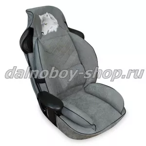 Чехол - сиденье  УНИВЕРСАЛЬНЫЙ (велюр) серый ПИТЕР