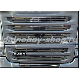 Накладки INOX  на решетку радиатора SCANIA G420