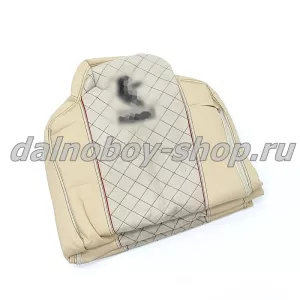 Чехол - сиденье иск.кожа+велюр PREMIUM KMZ EURO AXOR NEO 5490  2016 > (2 ремня)(2 выс) беж