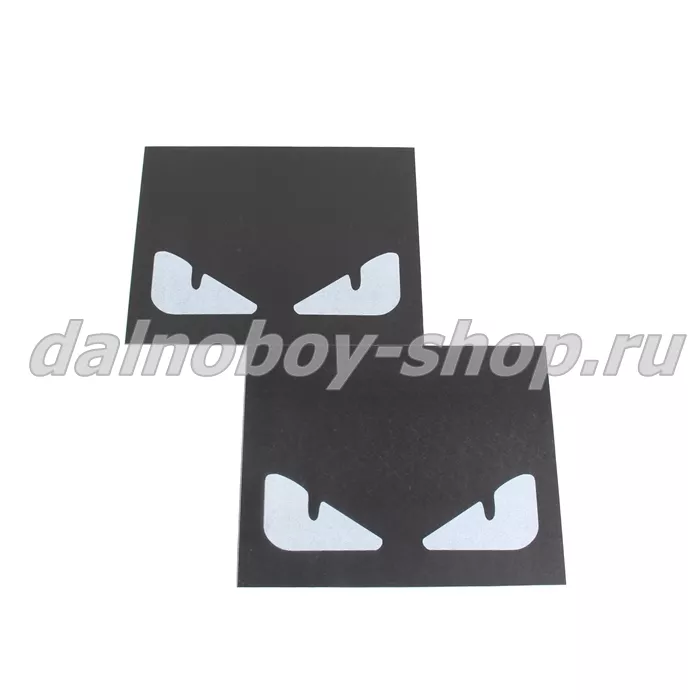 Брызговики задние резина 400*320 ГЛАЗА белые