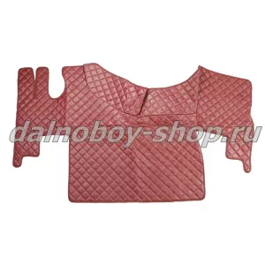 Коврик кож.зам. под ноги Польша RENAULT T-серия (ровный пол)  от 2015г бордо