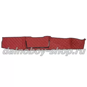 Коврик на панель эко/кожа (стёганые) MAN TGX (бордо) Польша